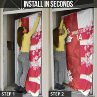 Canada and Japan Rugby Custom Door Cover Canucks Brave Blossoms Together Pacific - Polynesian Pride