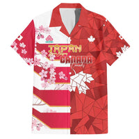 Canada and Japan Rugby Custom Family Matching Tank Maxi Dress and Hawaiian Shirt Canucks Brave Blossoms Together Pacific - Polynesian Pride