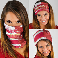 Canada and Japan Rugby Custom Neck Gaiter Canucks Brave Blossoms Together Pacific - Polynesian Pride