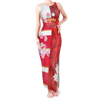 Canada and Japan Rugby Custom Tank Maxi Dress Canucks Brave Blossoms Together Pacific - Polynesian Pride