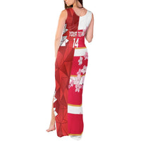 Canada and Japan Rugby Custom Tank Maxi Dress Canucks Brave Blossoms Together Pacific - Polynesian Pride