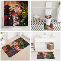 Hawaiian and Japanese Bathroom Set Koi Fish With Kanaka Polynesian Tattoo - Polynesian Pride