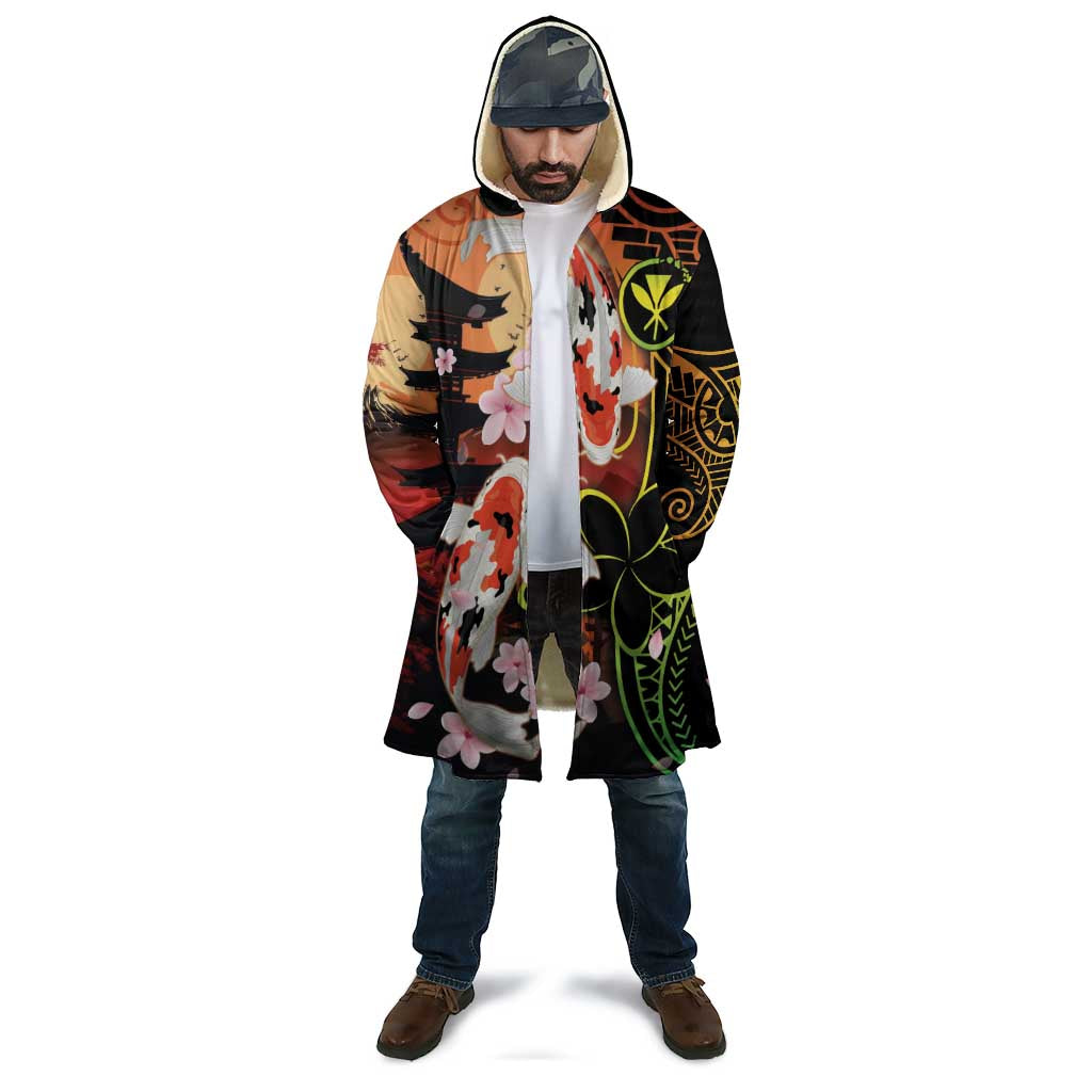 Hawaiian and Japanese Cloak Koi Fish With Kanaka Polynesian Tattoo - Polynesian Pride