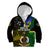 Personalised South Sea Islanders Kid Hoodie Kanakas With Vanuatu Coat Of Arms LT14 Zip Hoodie Black - Polynesian Pride