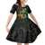 Personalised South Sea Islanders Kid Short Sleeve Dress Kanakas With Vanuatu Coat Of Arms LT14 KID Black - Polynesian Pride
