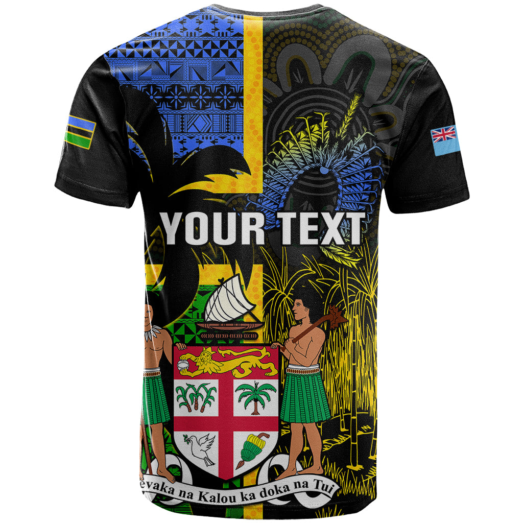 Personalised South Sea Islanders T Shirt Kanakas With Fiji Coat Of Arms LT14 - Polynesian Pride