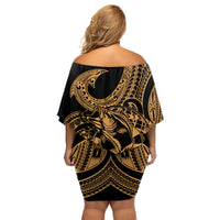 polynesia-family-matching-off-shoulder-short-dress-and-hawaiian-shirt-fish-hook-tattoo-go-fishing-polynesian-pattern-gold