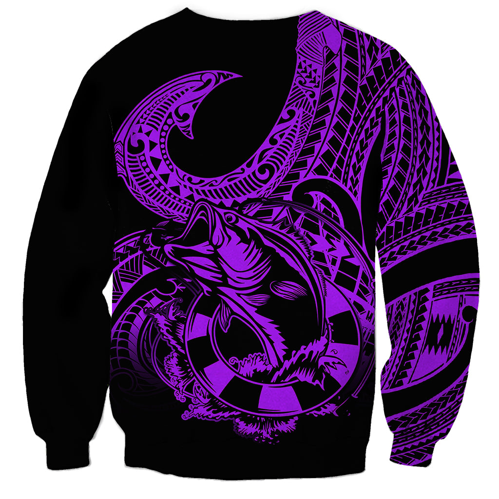 polynesia-sweatshirt-fish-hook-tattoo-go-fishing-polynesian-pattern-purple