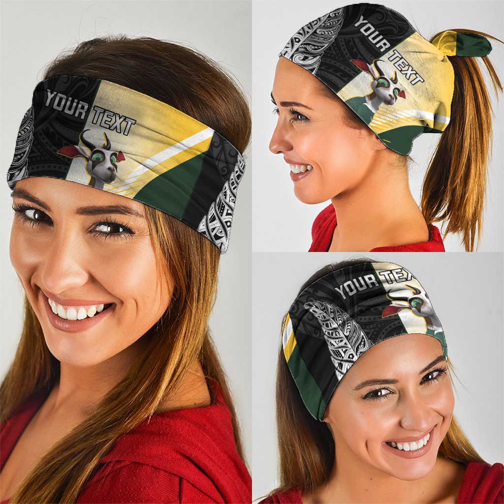 New Zealand and South Africa Rugby Custom Neck Gaiter Maori Silver Fern Springbok Together - Polynesian Pride