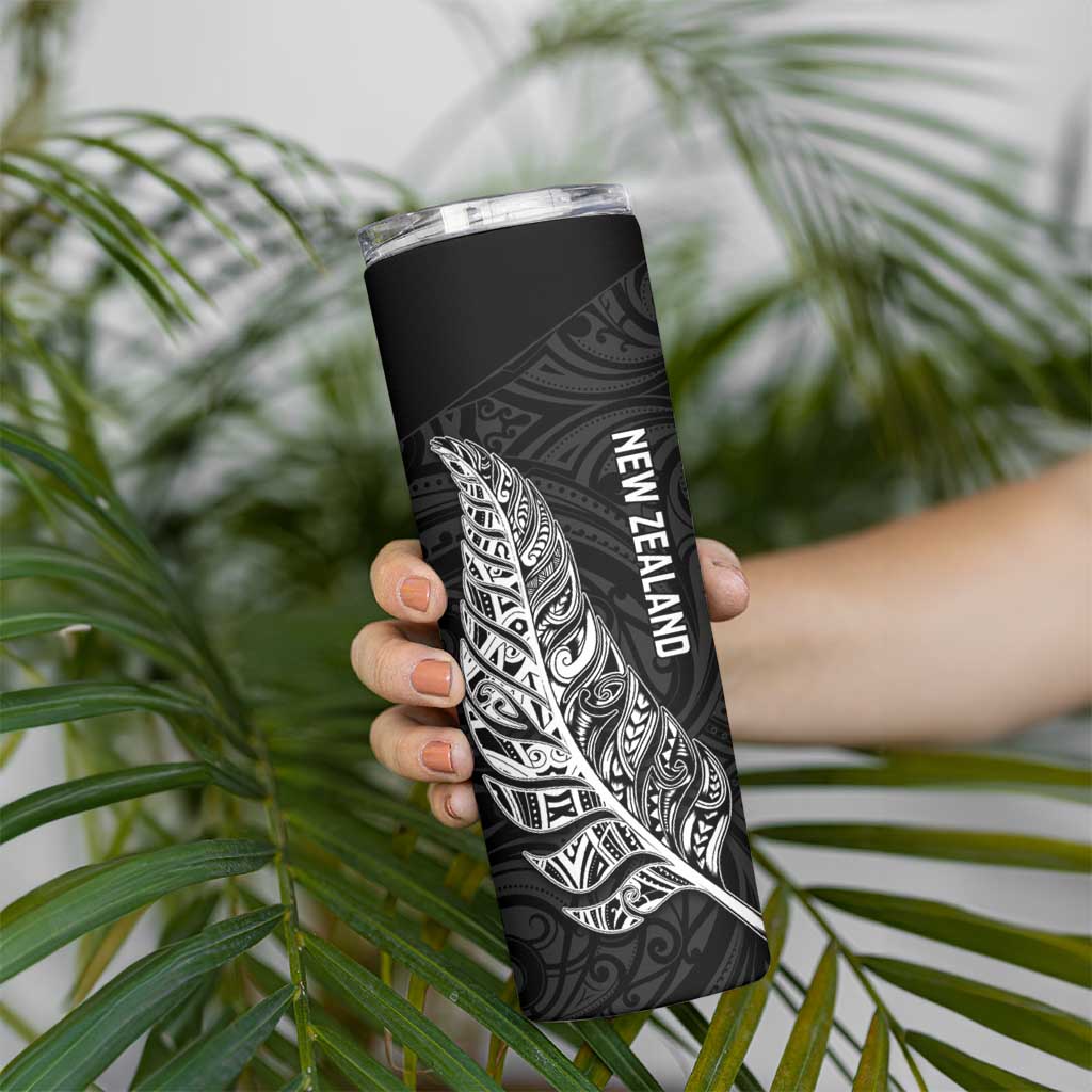 New Zealand and South Africa Rugby Skinny Tumbler Maori Silver Fern Springbok Together - Polynesian Pride