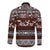 Bula Fiji Long Sleeve Button Shirt Fijian Tapa Masi With Hibiscus Flowers LT14 - Polynesian Pride