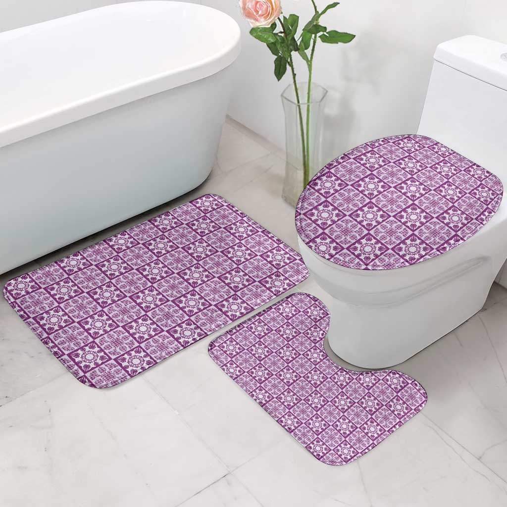 Poni Palaka Quilt Hawaii Bathroom Set Hawaiian Tropical Monstera Sea Turtle LT14 - Polynesian Pride