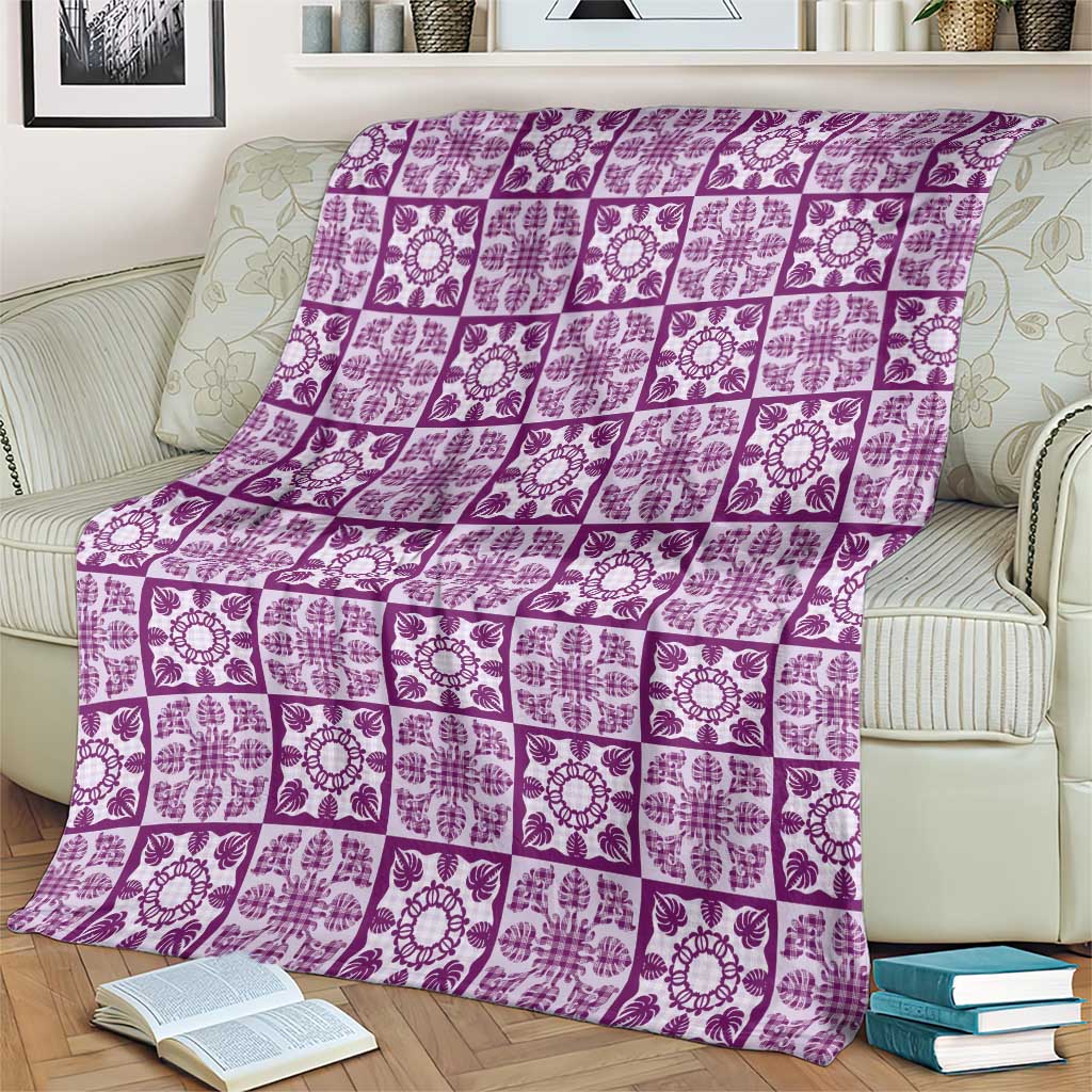 Poni Palaka Quilt Hawaii Blanket Hawaiian Tropical Monstera Sea Turtle