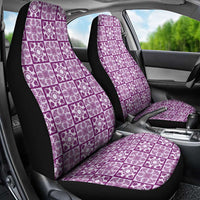 Poni Palaka Quilt Hawaii Car Seat Cover Hawaiian Tropical Monstera Sea Turtle