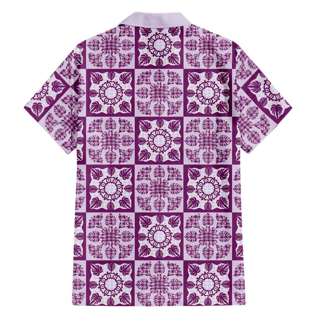 Poni Palaka Quilt Hawaii Family Matching Off The Shoulder Long Sleeve Dress and Hawaiian Shirt Hawaiian Tropical Monstera Sea Turtle