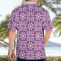 Poni Palaka Quilt Hawaii Hawaiian Shirt Hawaiian Tropical Monstera Sea Turtle LT14 - Polynesian Pride
