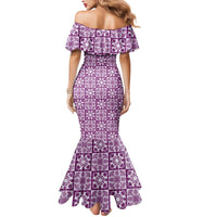 Poni Palaka Quilt Hawaii Mermaid Dress Hawaiian Tropical Monstera Sea Turtle LT14 - Polynesian Pride