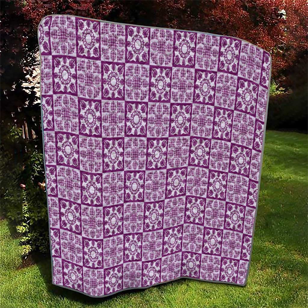 Poni Palaka Quilt Hawaii Quilt Hawaiian Tropical Monstera Sea Turtle LT14 - Polynesian Pride