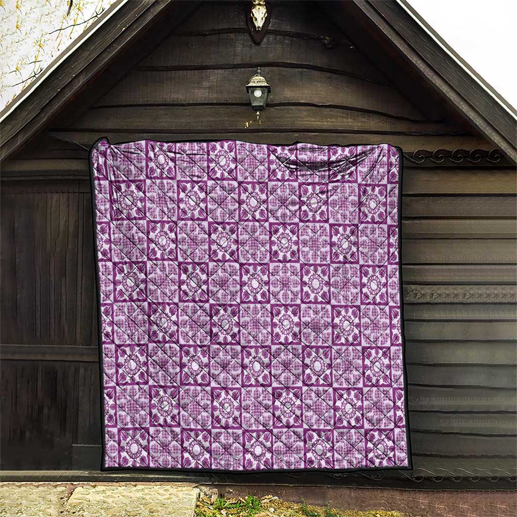 Poni Palaka Quilt Hawaii Quilt Hawaiian Tropical Monstera Sea Turtle LT14 - Polynesian Pride