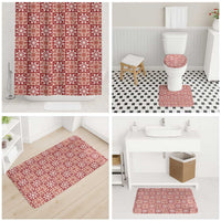 Ulaula Palaka Quilt Hawaii Bathroom Set Hawaiian Tropical Monstera Sea Turtle LT14 - Polynesian Pride