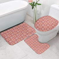 Ulaula Palaka Quilt Hawaii Bathroom Set Hawaiian Tropical Monstera Sea Turtle LT14 - Polynesian Pride