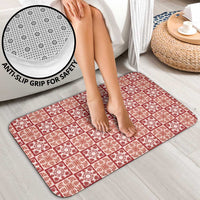 Ulaula Palaka Quilt Hawaii Bathroom Set Hawaiian Tropical Monstera Sea Turtle LT14 - Polynesian Pride