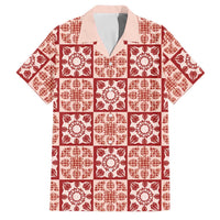 Ulaula Palaka Quilt Hawaii Family Matching Off Shoulder Maxi Dress and Hawaiian Shirt Hawaiian Tropical Monstera Sea Turtle