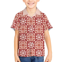 Ulaula Palaka Quilt Hawaii Family Matching Summer Maxi Dress and Hawaiian Shirt Hawaiian Tropical Monstera Sea Turtle