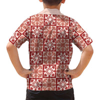 Ulaula Palaka Quilt Hawaii Hawaiian Shirt Hawaiian Tropical Monstera Sea Turtle