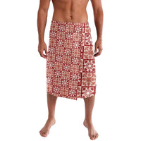 Ulaula Palaka Quilt Hawaii Lavalava Hawaiian Tropical Monstera Sea Turtle LT14 Red - Polynesian Pride
