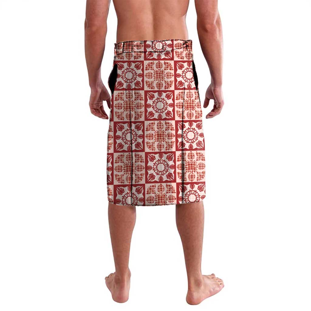 Ulaula Palaka Quilt Hawaii Lavalava Hawaiian Tropical Monstera Sea Turtle LT14 - Polynesian Pride