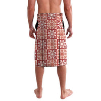 Ulaula Palaka Quilt Hawaii Lavalava Hawaiian Tropical Monstera Sea Turtle LT14 - Polynesian Pride
