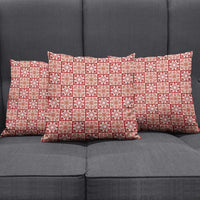 Ulaula Palaka Quilt Hawaii Pillow Cover Hawaiian Tropical Monstera Sea Turtle