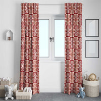 Ulaula Palaka Quilt Hawaii Window Curtain Hawaiian Tropical Monstera Sea Turtle LT14 - Polynesian Pride
