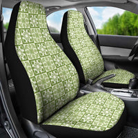 Omaomao Palaka Quilt Hawaii Car Seat Cover Hawaiian Tropical Monstera Sea Turtle LT14 - Polynesian Pride