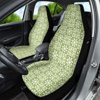 Omaomao Palaka Quilt Hawaii Car Seat Cover Hawaiian Tropical Monstera Sea Turtle LT14 - Polynesian Pride