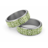 Omaomao Palaka Quilt Hawaii Classic Ring Hawaiian Tropical Monstera Sea Turtle LT14 Sliver Green - Polynesian Pride