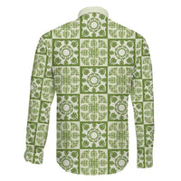 Omaomao Palaka Quilt Hawaii Family Matching Tank Maxi Dress and Hawaiian Shirt Hawaiian Tropical Monstera Sea Turtle