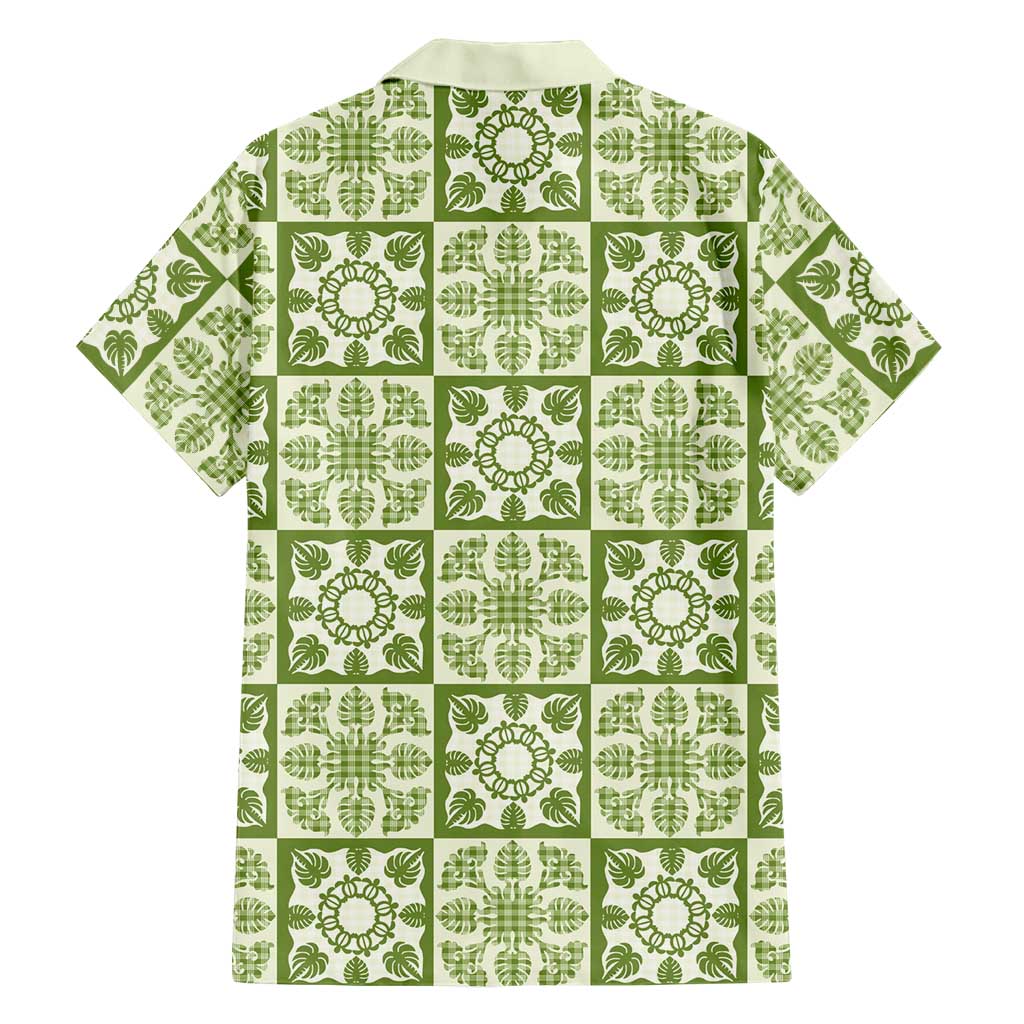 Omaomao Palaka Quilt Hawaii Hawaiian Shirt Hawaiian Tropical Monstera Sea Turtle LT14 - Polynesian Pride