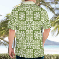 Omaomao Palaka Quilt Hawaii Hawaiian Shirt Hawaiian Tropical Monstera Sea Turtle LT14 - Polynesian Pride
