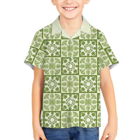 Omaomao Palaka Quilt Hawaii Hawaiian Shirt Hawaiian Tropical Monstera Sea Turtle LT14 - Polynesian Pride