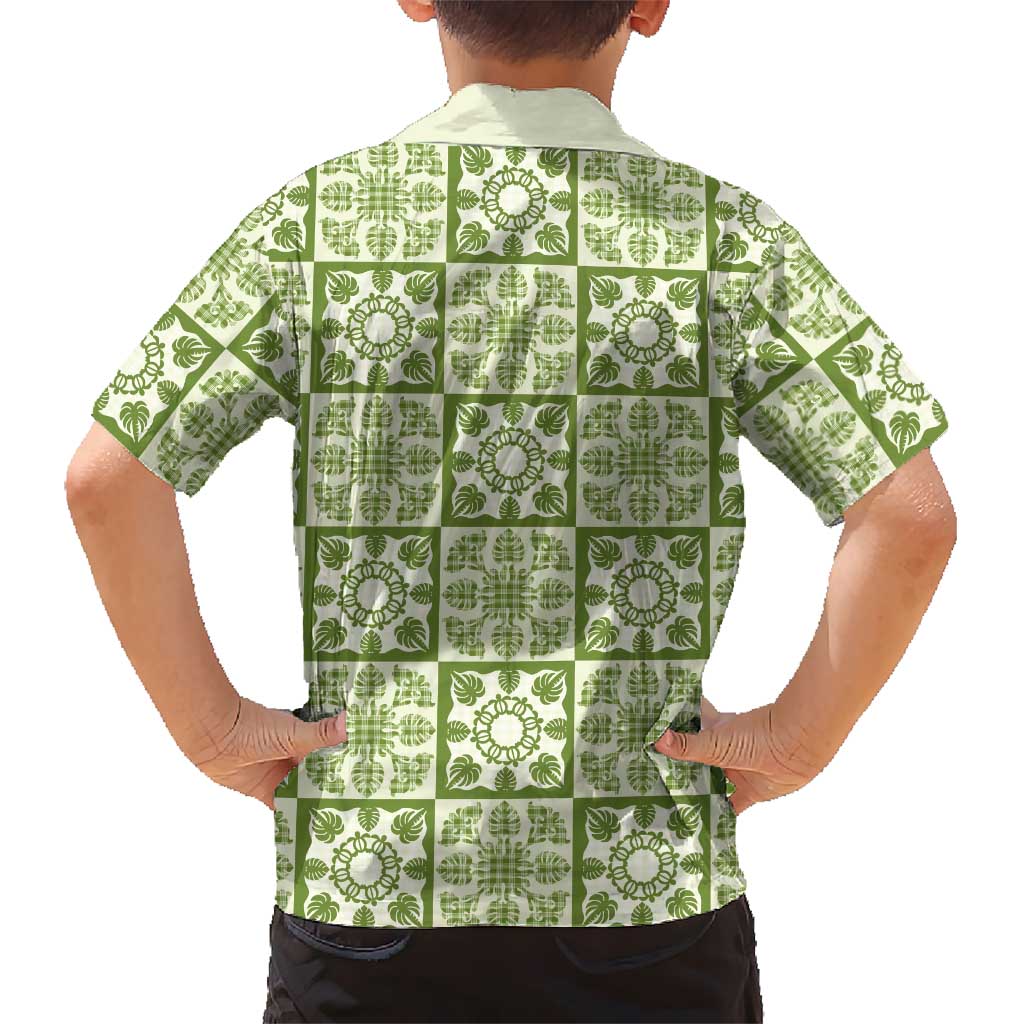 Omaomao Palaka Quilt Hawaii Hawaiian Shirt Hawaiian Tropical Monstera Sea Turtle LT14 - Polynesian Pride