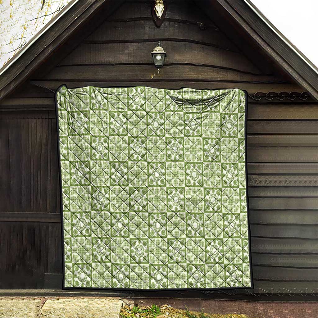 Omaomao Palaka Quilt Hawaii Quilt Hawaiian Tropical Monstera Sea Turtle