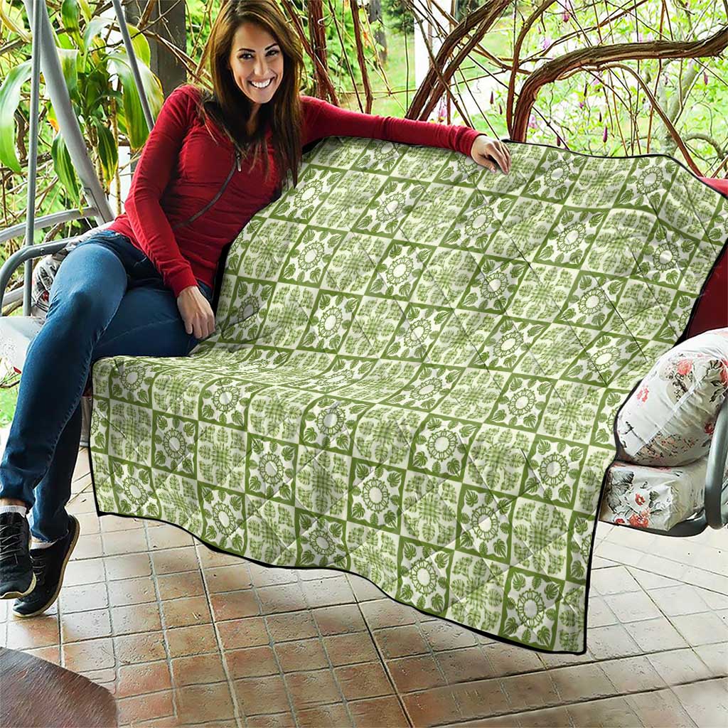 Omaomao Palaka Quilt Hawaii Quilt Hawaiian Tropical Monstera Sea Turtle