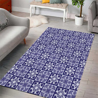 Polu Palaka Quilt Hawaii Area Rug Hawaiian Tropical Monstera Sea Turtle