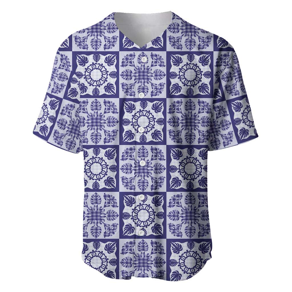 Polu Palaka Quilt Hawaii Baseball Jersey Hawaiian Tropical Monstera Sea Turtle