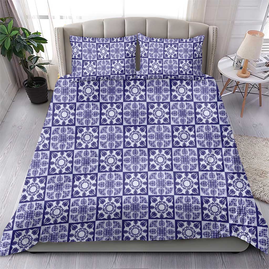 Polu Palaka Quilt Hawaii Bedding Set Hawaiian Tropical Monstera Sea Turtle LT14 - Polynesian Pride
