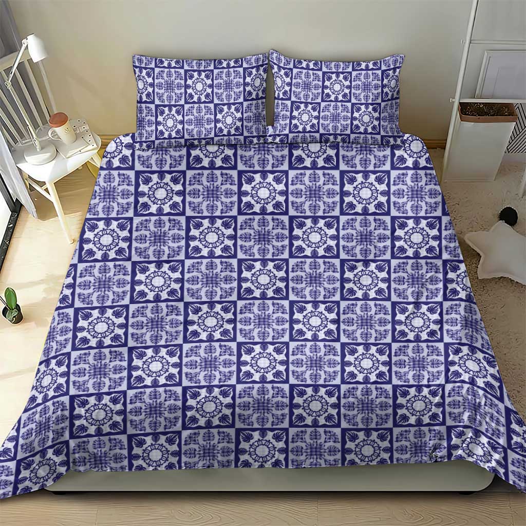 Polu Palaka Quilt Hawaii Bedding Set Hawaiian Tropical Monstera Sea Turtle LT14 - Polynesian Pride