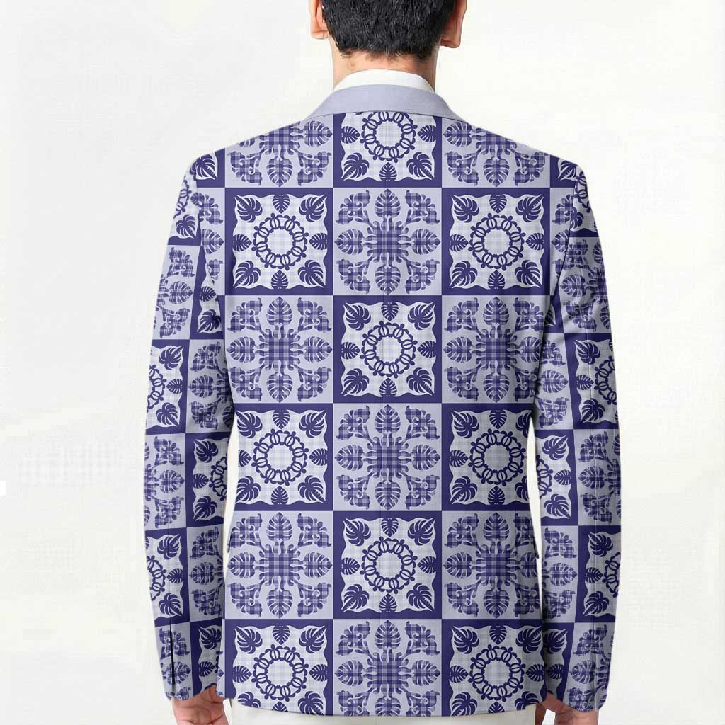 Polu Palaka Quilt Hawaii Blazer Hawaiian Tropical Monstera Sea Turtle