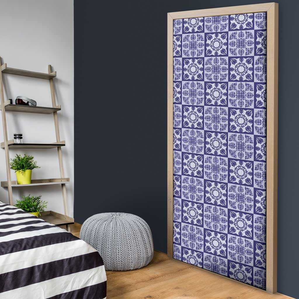 Polu Palaka Quilt Hawaii Door Cover Hawaiian Tropical Monstera Sea Turtle LT14 - Polynesian Pride